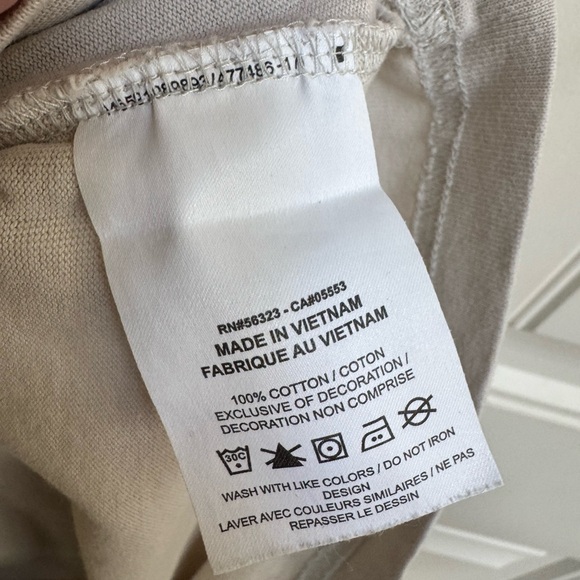 Nike Bring It Out Water Fire Earth 100% Cotton Taupe Graphic Loose Fit Tee. S - Picture 6 of 7